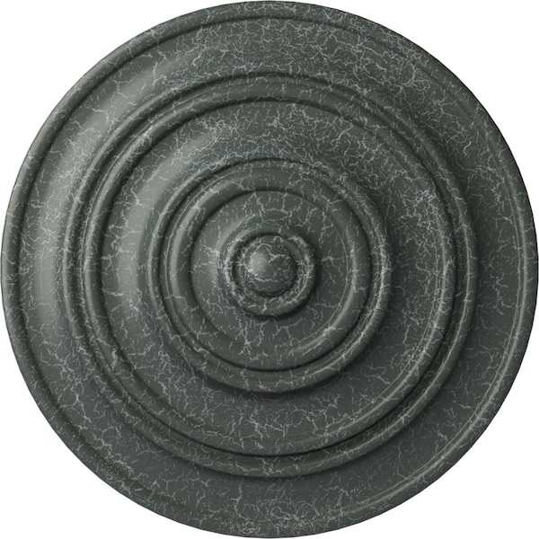 Ekena Millwork Classic Ceiling Medallion (Fits Canopies up to 4 1/8"), 13 1/4"OD x 1/2"P, Athenian Green Crackle CM13CLAGC - main